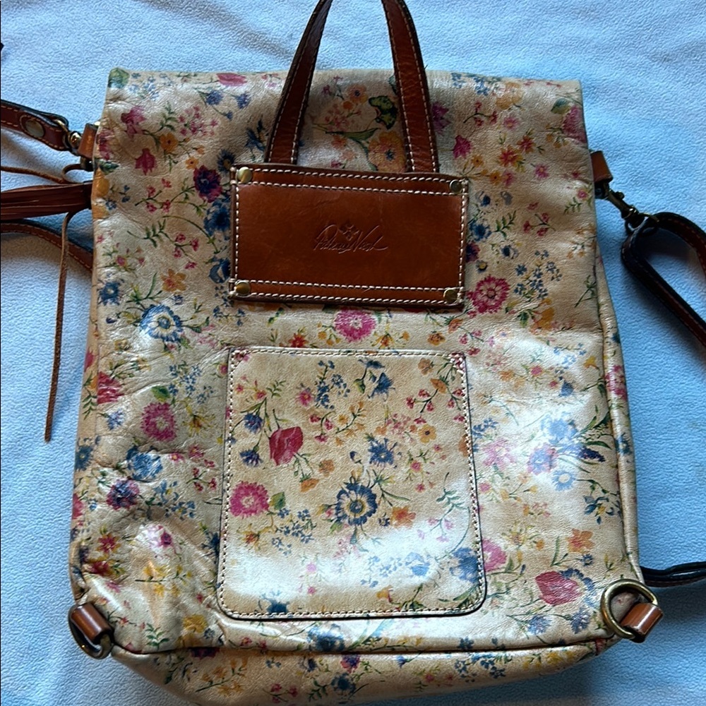 Floral Tan Women's Bag - Picture 5 of 5
